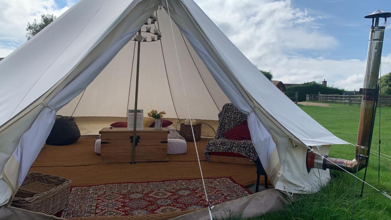 Home Farm Radnage Glamping Bell Tent 4, With Log Burner And Fire Pit Exterior photo